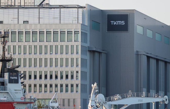 Thyssenkrupp Marine Systems in Kiel. Die Firma soll Kanadas Marine aufrüsten.<span class='image-autor'>Frank Molter/dpa</span>
