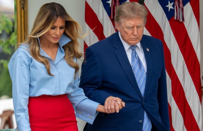 Nach Spekulationen über ihre längere Abwesenheit hat sich US-Präsidentengattin Melania Trump am Donnerstag wieder in der Öffentlichkeit gezeigt.<span class='image-autor'>IMAGO/ZUMA Press Wire</span>