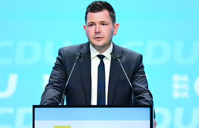 CDU-Generalsekretär Tobias Vogt wirft den Grünen eine schmutzige Wahlkampfführung vor. (Archivbild)<span class='image-autor'>Foto: Bernd Weißbrod/dpa</span>