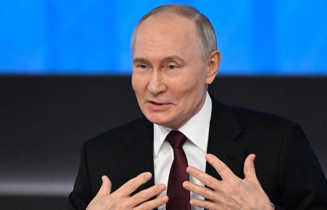 Wladimir Putin sieht die Ukraine als eine Art Schießübungsplatz.<span class='image-autor'>Foto: AFP/ALEXANDER NEMENOV</span>