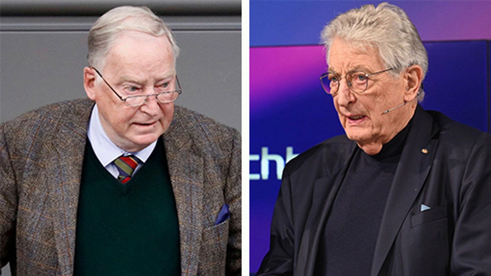 Alexander Gauland und Gerhart Baum lieferten sich einen Schlagabtausch.Foto: IMAGO / Future Image/IMAGO / Horst Galuschka Alexander Gauland und Gerhart Baum lieferten sich einen Schlagabtausch.Foto: IMAGO / Future Image/IMAGO / Horst Galuschka
