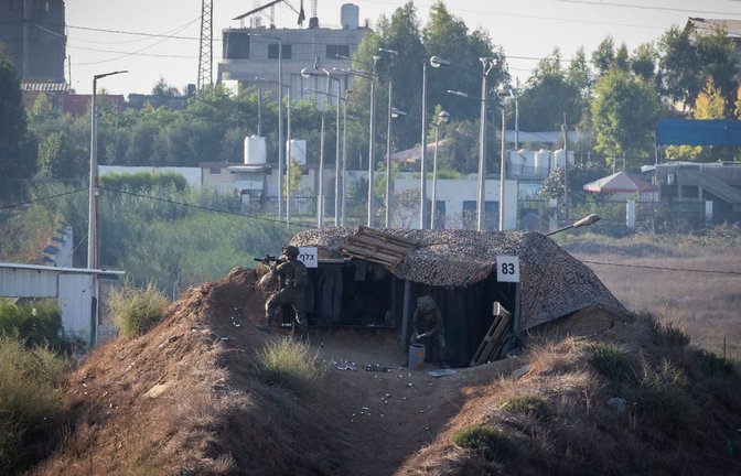 An der Gaza-Grenze kam es zuletzt wieder häufiger zu Konfrontationen.<span class='image-autor'>Foto: Ilia Yefimovich/dpa</span>