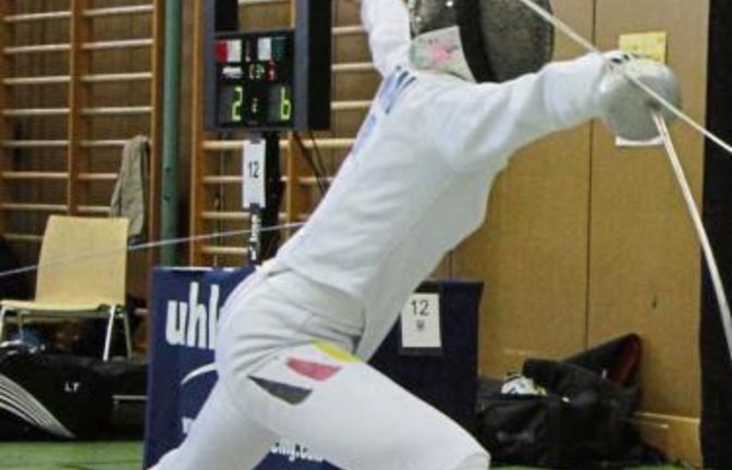 Karina Mantai kämpfte sich erstmals in ihrer noch jungen Laufbahn unter die besten acht Degenfechertinnen bei einem Junioren-Weltcup-Turnier. Foto: Archiv/Eigner