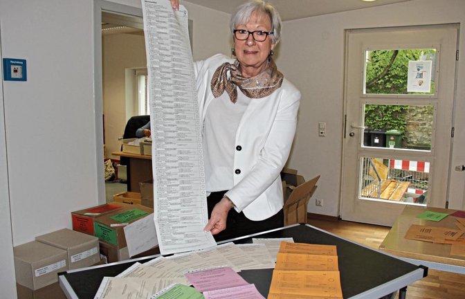 Wahlamtsleiterin Barbara Leibbrand hat mit der Vorbereitung der Wahlen alle Hände voll zu tun.  Foto: Banholzer