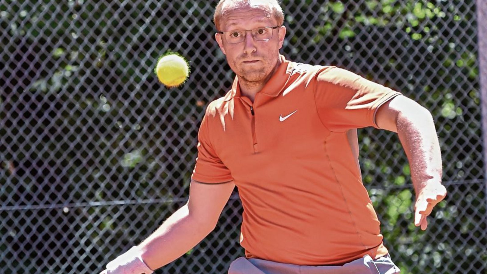 Bernd Hausmann hat für die TFR Nussdorf am Sonntag zwar nicht gepunktet, es in Einzel und Doppel aber jeweils spannend gemacht. Foto: Leitner