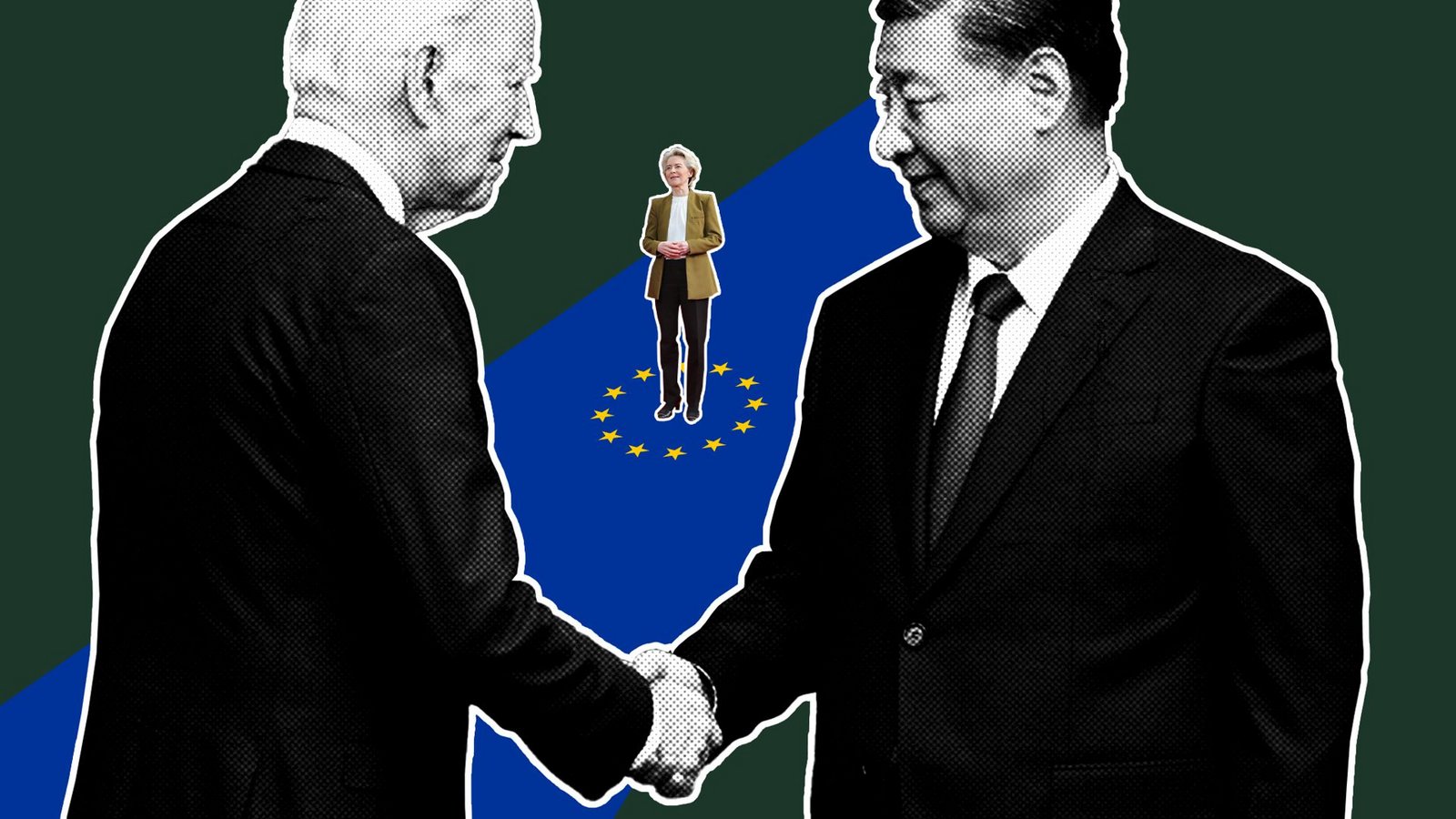 Die chinesische und US-amerikanische Regierung investieren Milliarden an Staatsgeldern in Klimatechnologien. In der EU ist die Sorge groß, abgehängt zu werden.Foto: Imago/Cord/Xinhua, Montage: Jana Gäng Die chinesische und US-amerikanische Regierung investieren Milliarden an Staatsgeldern in Klimatechnologien. In der EU ist die Sorge groß, abgehängt zu werden.Foto: Imago/Cord/Xinhua, Montage: Jana Gäng