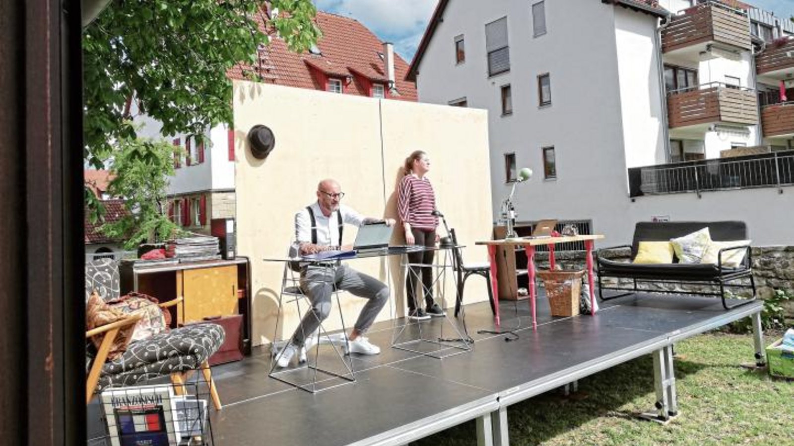Die kleine Freilichtbühne in Nussdorf eignet sich perfekt für das Stück. Foto: p Die kleine Freilichtbühne in Nussdorf eignet sich perfekt für das Stück. Foto: p