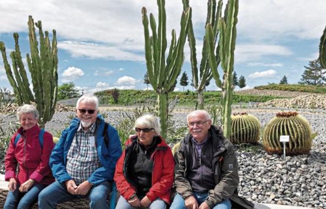 Die Sersheimer Gäste genießen das besondere Flair der Bundesgartenschau in Heilronn. Foto: p