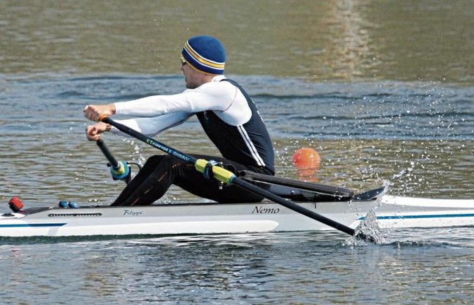 Florian Roller ließ bei der Regatta Ratzeburg nichts anbrennen und dominierte beide Rennen im Leichtgewichts-Einer über 200 Meter. Foto: privat