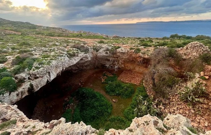 Die Höhlenfundstätte Latnija im Norden der Region Mellieħa auf Malta liefert Hinweise auf eine mehr als 1000-jährige Besiedlung durch Jäger und Sammler.<span class='image-autor'>Huw Groucutt</span>