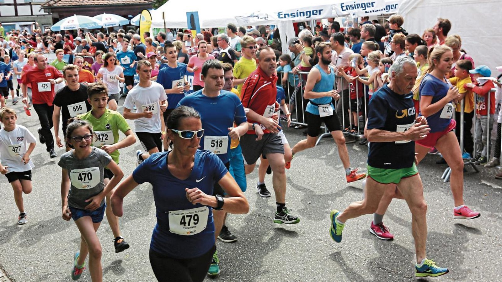 Am Grundprinzip, dass beim Ensinger Laufcup die Teilnehmer alle fünf Kilometer den Start-Ziel-Bereich durchlaufen, wird auch dieses Mal nicht gerüttelt. Foto: Küppers Am Grundprinzip, dass beim Ensinger Laufcup die Teilnehmer alle fünf Kilometer den Start-Ziel-Bereich durchlaufen, wird auch dieses Mal nicht gerüttelt. Foto: Küppers