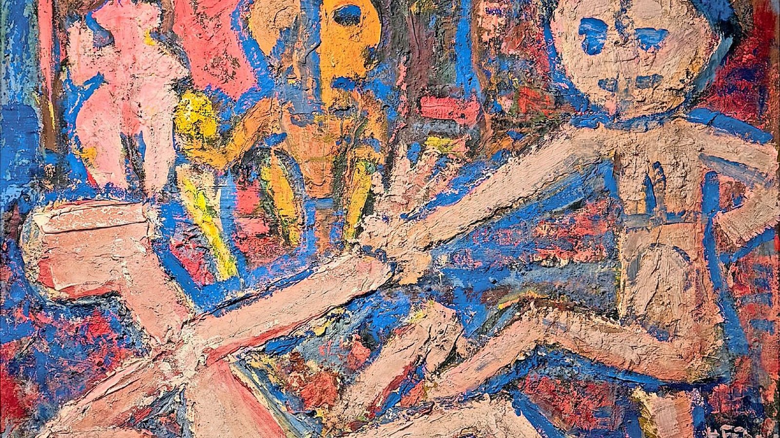 In der Galerie Sammlung Amann: Hans Fähnle, Götzentanz, 1961-1965Foto: Hans Fähnle