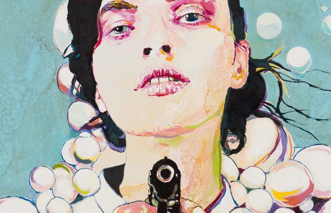 Bei Schlichtenmaier: Cornelia Schleimes „Meine Kugel, Deine Kugel“ (Ausschnitt)<span class='image-autor'>Foto: © Cornelia Schleime / Cornelia Schleime</span>