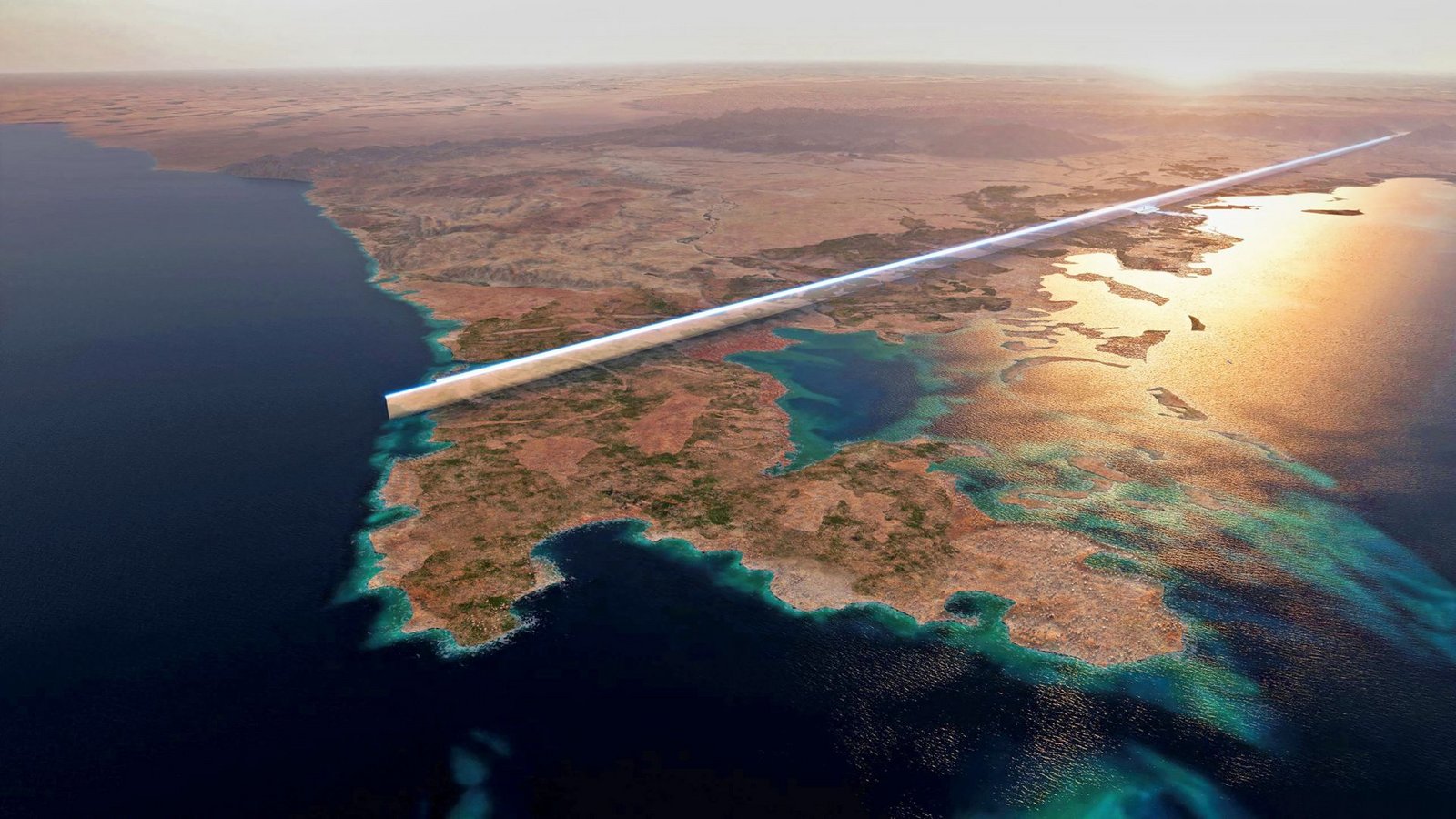 Ein Megaprojekt: die 170 Kilometer lange Zukunftsstadt „The Line“Foto: AFP/Neom Ein Megaprojekt: die 170 Kilometer lange Zukunftsstadt „The Line“Foto: AFP/Neom