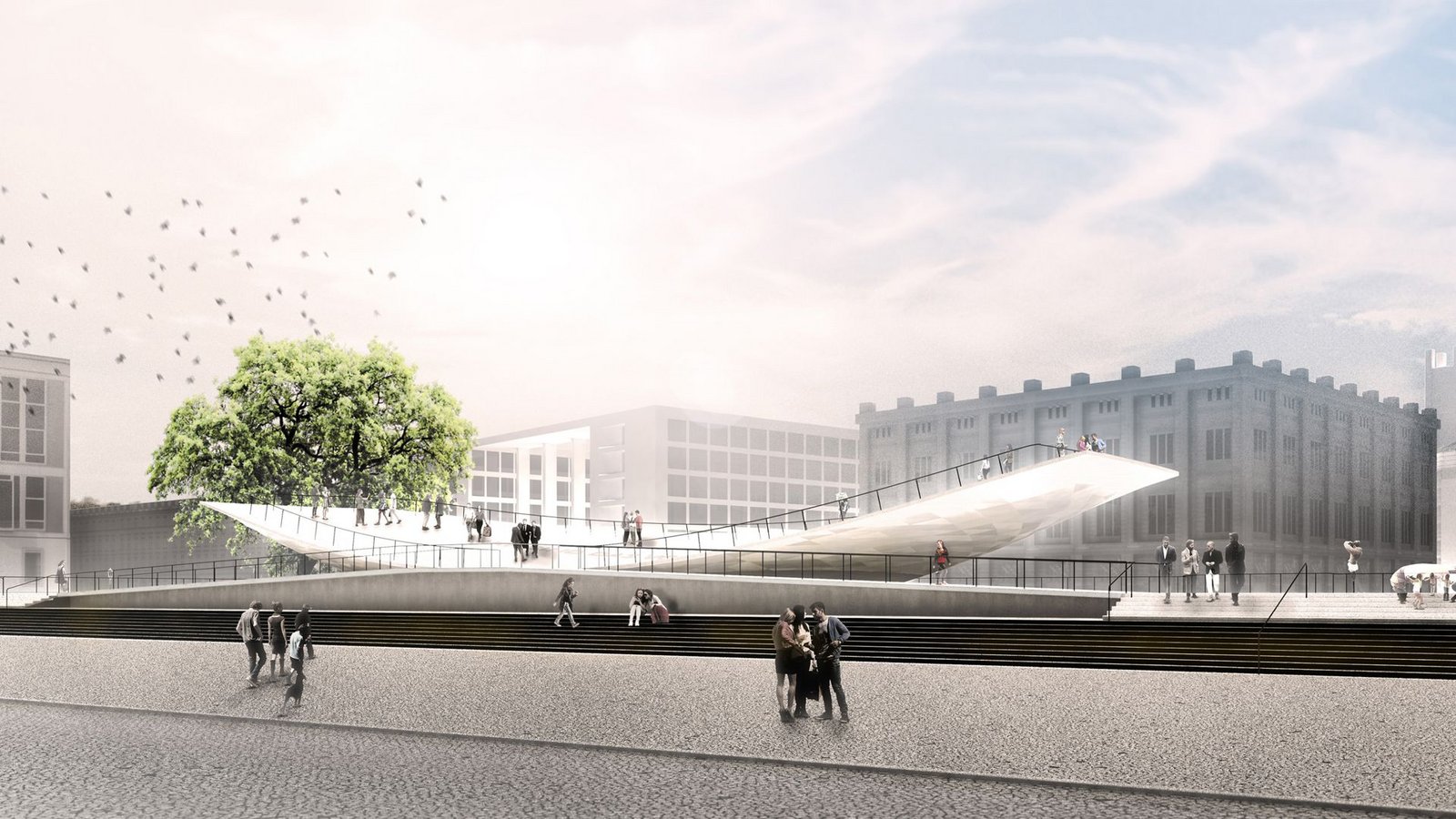So hat sich die Agentur Milla & Partner das Einheitsdenkmal in Berlin gedacht.Foto: SWR/Milla&Partner So hat sich die Agentur Milla & Partner das Einheitsdenkmal in Berlin gedacht.Foto: SWR/Milla&Partner
