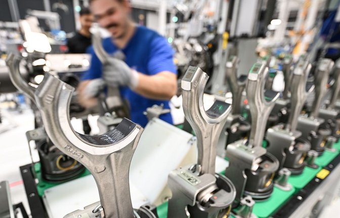 Motoren-Montage am Bodensee bei Rolls-Royce Powersystems (früher MTU).<span class='image-autor'>Foto: picture alliance/dpa</span>