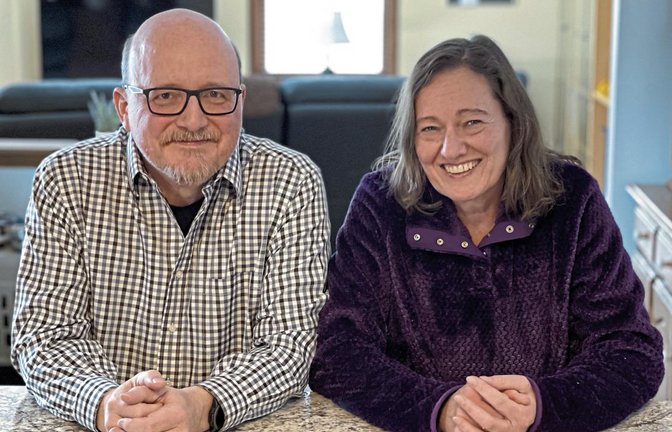 Michael Exner mit Ehefrau Christina. Foto: Stahlfeld