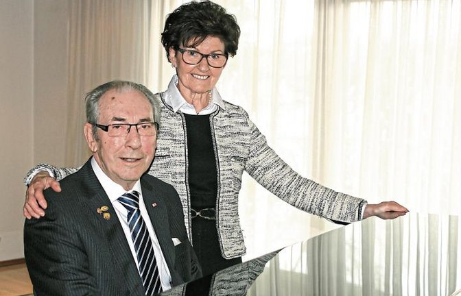 Rudolf und Irmgard Maulick feiern heute diamantene Hochzeit. Foto: Kollros