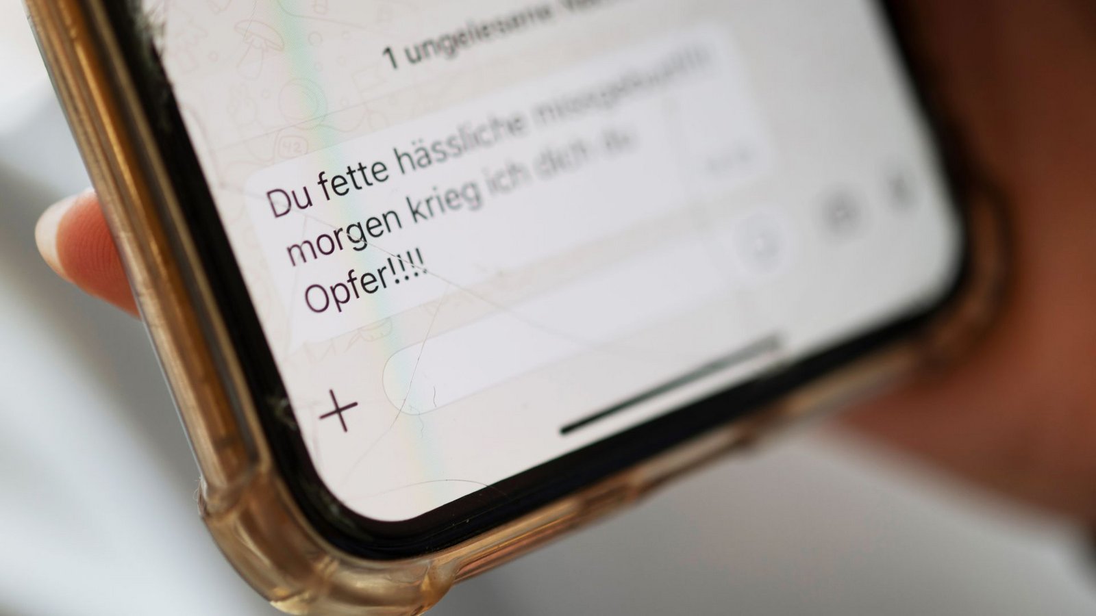 Hassbotschaften gelten auch als digitale Gewalt. (Symbolbild)Foto: Marijan Murat/dpa