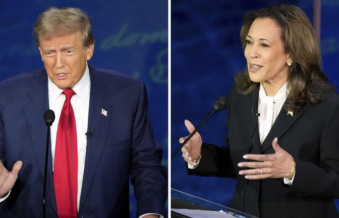 US-Demokratin Kamala Harris ließ beim TV-Duell den Republikaner Donald Trump regelrecht alt aussehen.<span class='image-autor'>Foto: dpa/Alex Brandon</span>