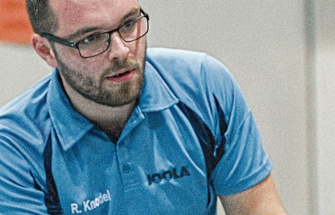 Rafael Knodel hat mit drei Siegen zu den zwei Mannschaftserfolgen des TSV Kleinglattbach II beigetragen. Zwei davon erkämpfte sich Knodel im Doppel an der Seite von Bastian Gutjahr. Foto: Leitner