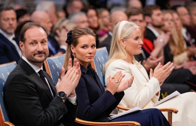 Von links: Kronprinz Haakon, Prinzessin Ingrid Alexandra und Kronprinzessin Mette-Marit (Archivbild).<span class='image-autor'>Foto: Ole Berg-Rusten/NTB/dpa/Ole Berg-Rusten</span>