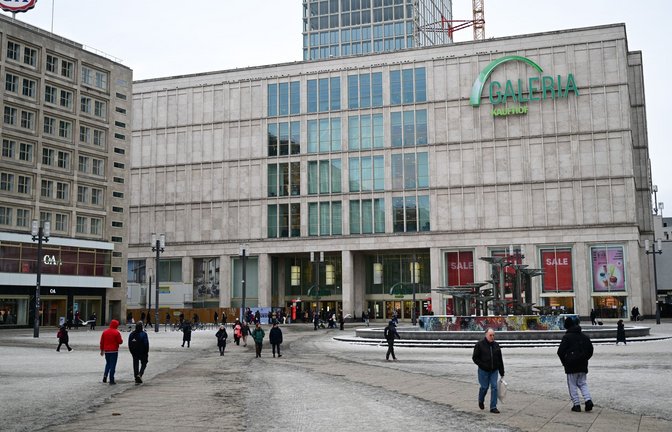 Kaufhauskonzern Galeria: Mit einigen Mieten im Rückstand. (Archivbild)<span class='image-autor'>Foto: Sebastian Gollnow/dpa</span>