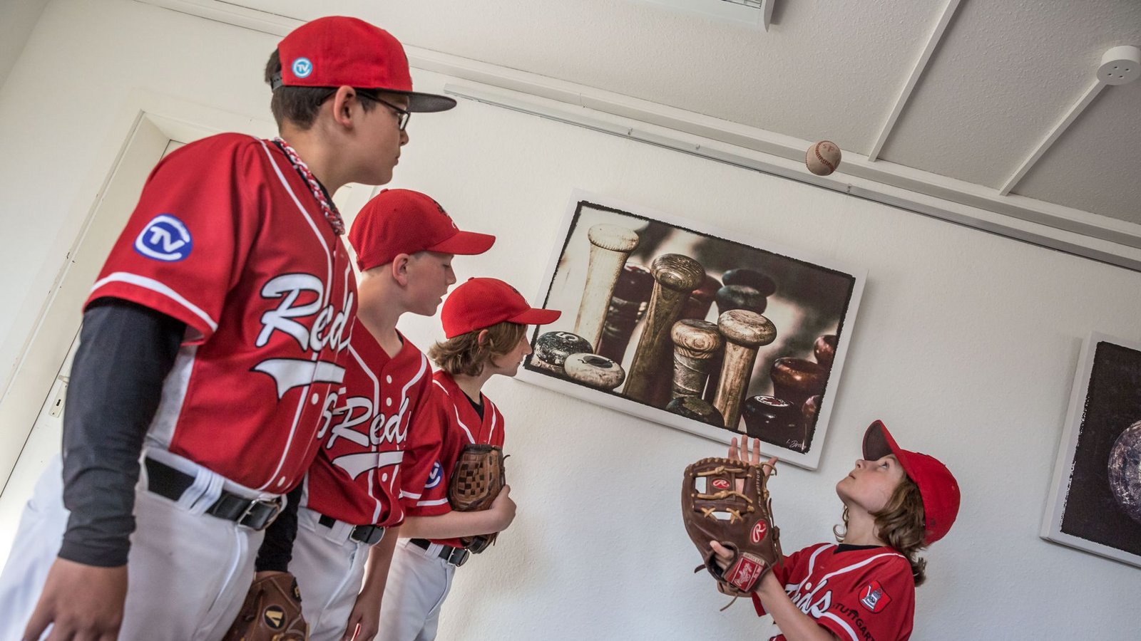 Baseball-Ausstellung im Deutsch-Amerikanischen Zentrum Stuttgart.Foto: /Lichtgut/Julian Rettig