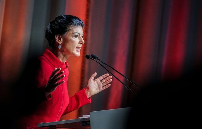 Die Trösterin: Mit Nostalgie und einfachen Botschaften wirbt Sahra Wagenknecht um Wähler.<span class='image-autor'>Foto: dpa/Kay Nietfeld</span>