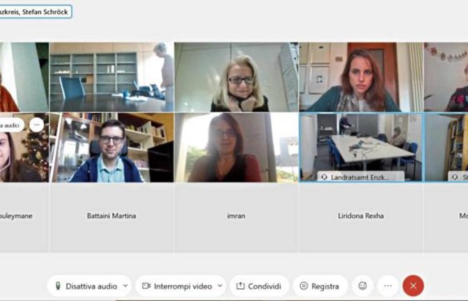 Gemeinsam mit Kollegen aus Italien und Schweden diskutierten Experten aus dem Enzkreis online, wie Migranten gut in den Arbeitsmarkt integriert werden können.  Foto: LE