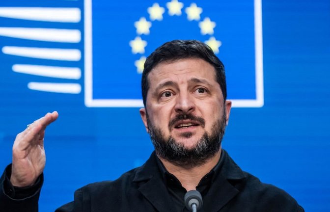 Wolodymyr Selenskyj will bei Gesprächen über die Zukunft der Ukraine mitreden.<span class='image-autor'>Michael Kappeler/dpa</span>
