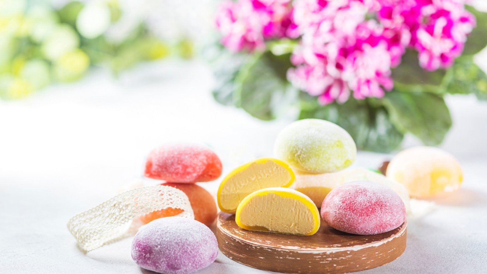 Einfach und lecker: Die japanisches Spezialität Mochis.Foto: Gulsina / shutterstock.com Einfach und lecker: Die japanisches Spezialität Mochis.Foto: Gulsina / shutterstock.com