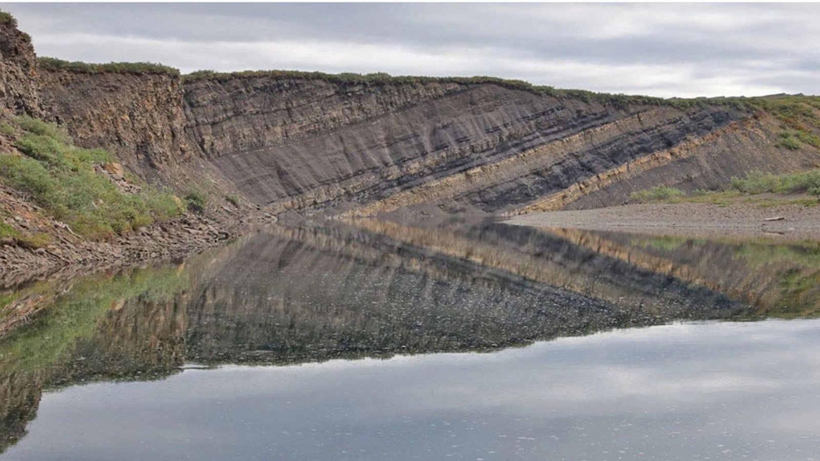 Im Nordwesten Alaskas erstreckte sich im Gebiet des Kukpowruk River vor 100 Millionen Jahren eine kreidezeitliche Wald- und Flusslandschaft, die von Dinosauriern und Vögeln bevölkert war.Foto: © Antonio Fiorillo Im Nordwesten Alaskas erstreckte sich im Gebiet des Kukpowruk River vor 100 Millionen Jahren eine kreidezeitliche Wald- und Flusslandschaft, die von Dinosauriern und Vögeln bevölkert war.Foto: © Antonio Fiorillo