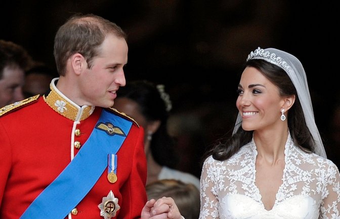 Die Hochzeit des britischen Prinzen William und seine Frau Kate, Herzogin von Cambridge, ist 13 Jahre her.<span class='image-autor'>Foto: Martin Meissner/AP/dpa</span>