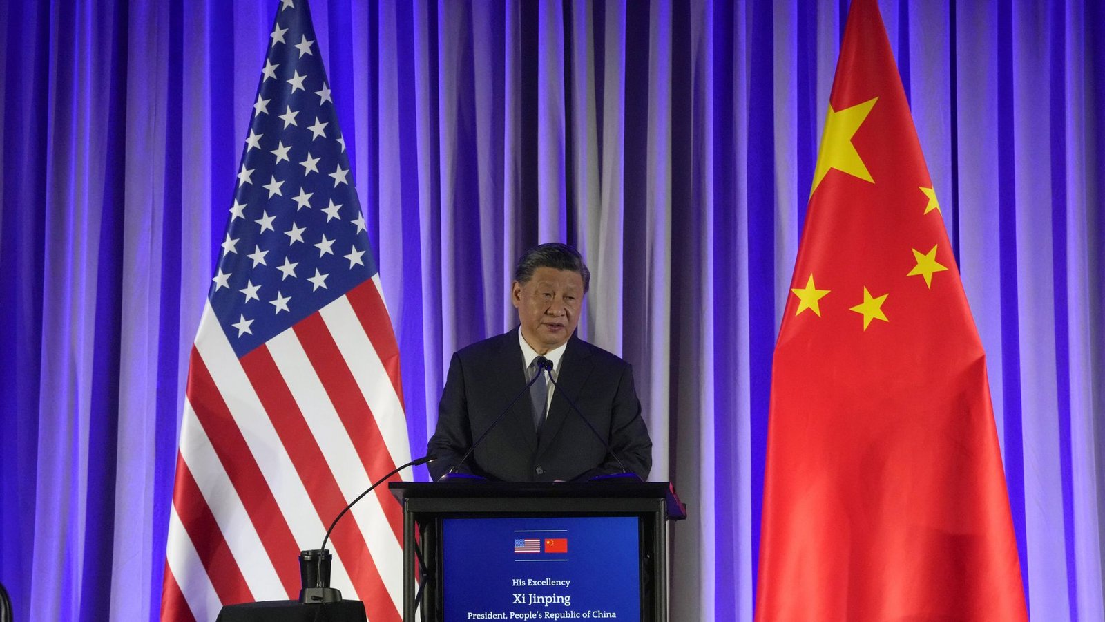 Präsident Xi hätte nicht mit leeren Händen nach China zurück kommen können.Foto: dpa/Jeff Chiu