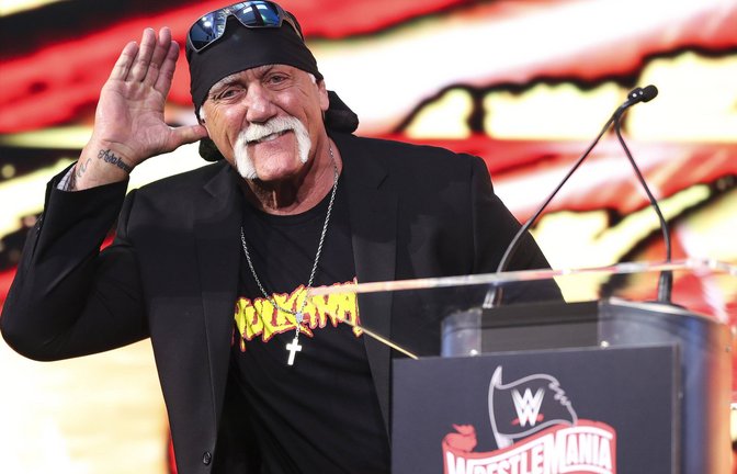 Hulk Hogan bei einer Pressekonferenz anlässlich von WrestleMania 36 im Jahr 2021.<span class='image-autor'>Foto: IMAGO / ZUMA Press Wire</span>