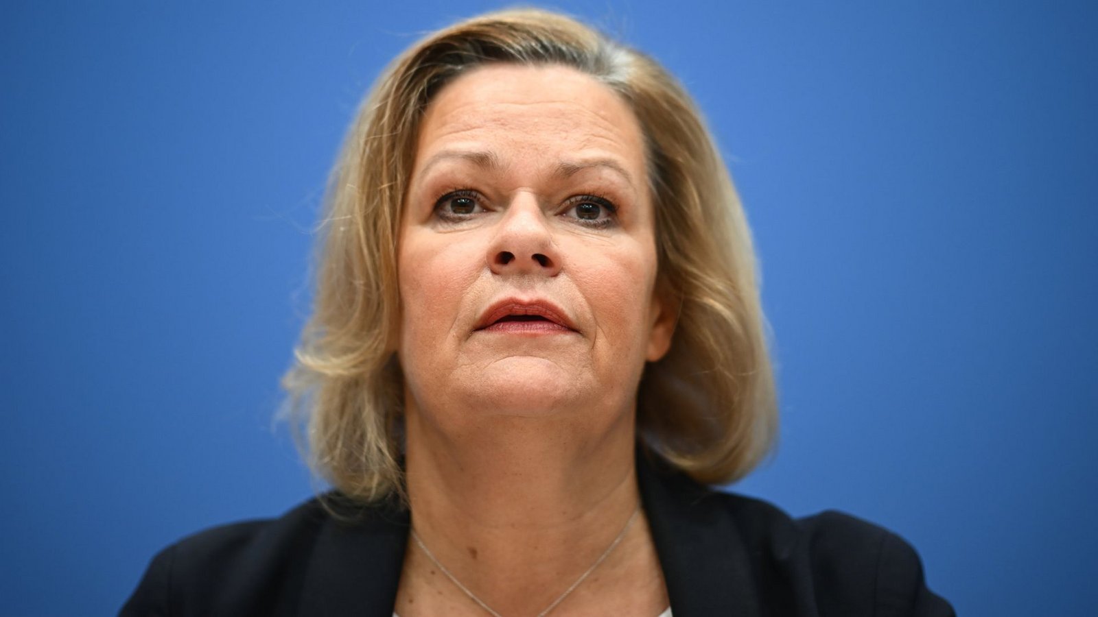 Bundesinnenministerin Nancy Faeser (SPD) warnt vor Ausgrenzung von Migranten in Deutschland. (Archivbild)Foto: dpa/Sebastian Gollnow Bundesinnenministerin Nancy Faeser (SPD) warnt vor Ausgrenzung von Migranten in Deutschland. (Archivbild)Foto: dpa/Sebastian Gollnow