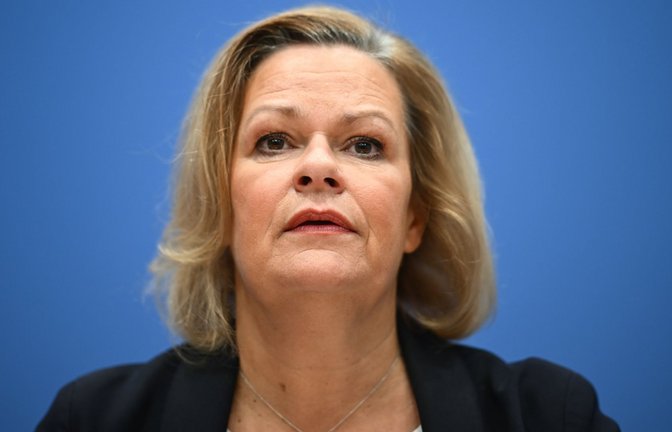 Bundesinnenministerin Nancy Faeser (SPD) warnt vor Ausgrenzung von Migranten in Deutschland. (Archivbild)<span class='image-autor'>Foto: dpa/Sebastian Gollnow</span>