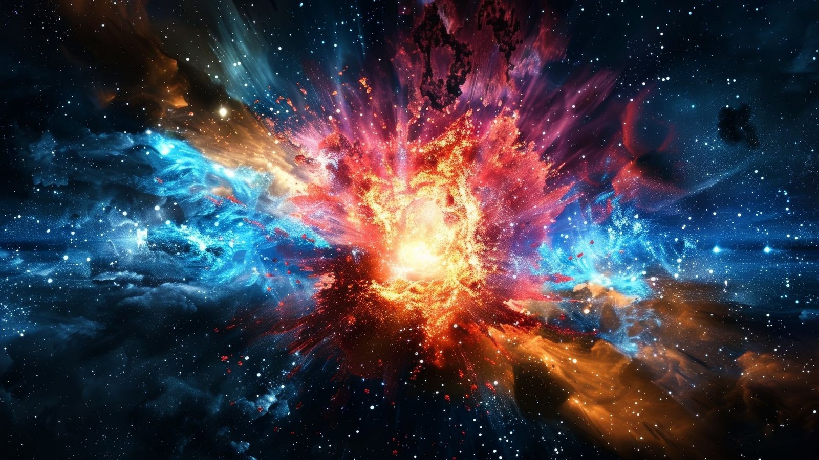 Supernova: Illustration einer Sternenexplosion im Weltraum.Foto: Imago/Panthermedia