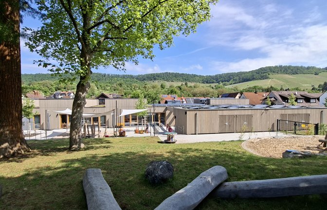 Neu, hell und mit Blick auf den Eselsberg: Die Kita Belrein in Ensingen. <span class='image-autor'>Foto: p</span>