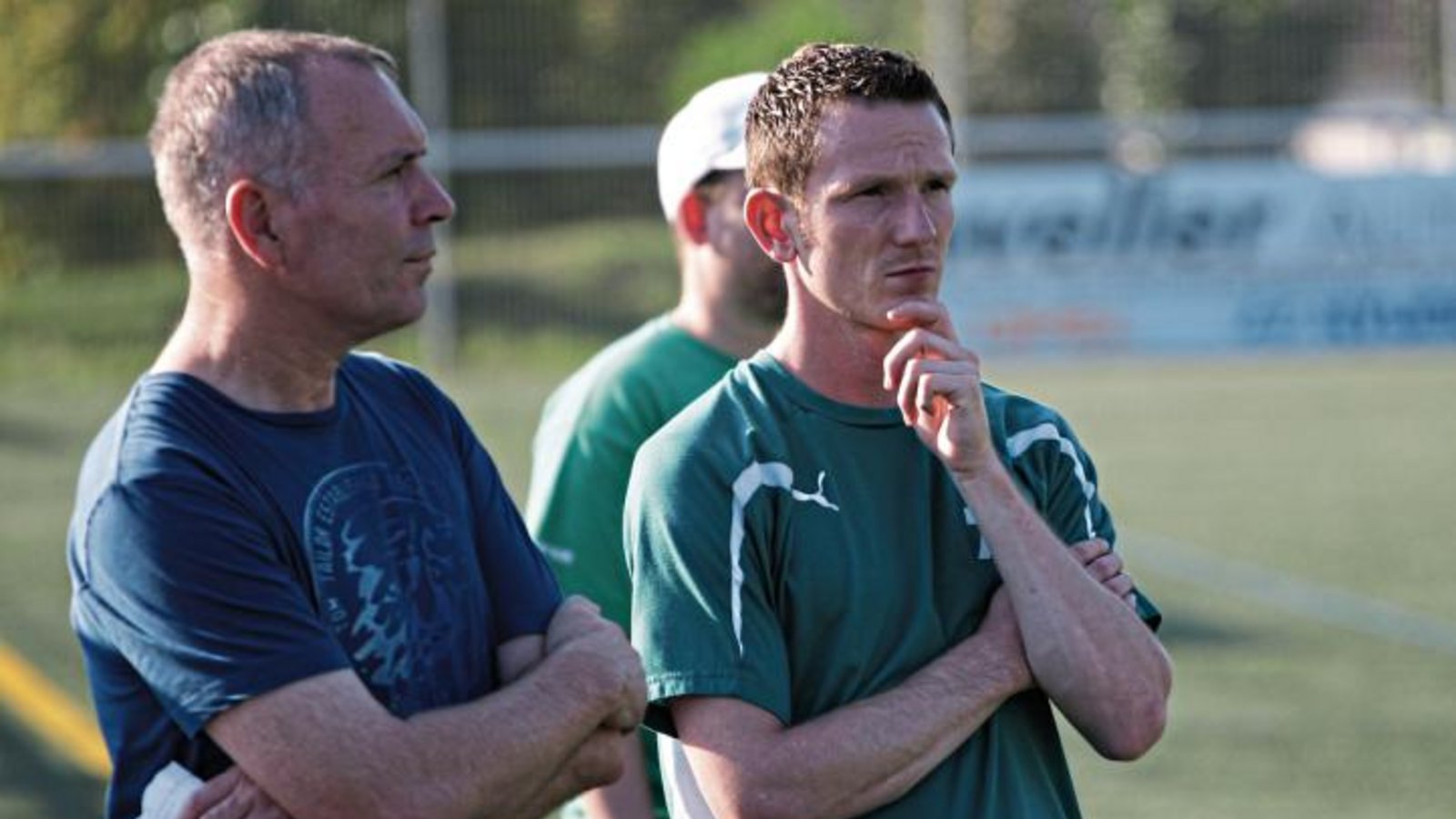 Daniel Fuchs war jahrelang an der Seite von Co-Trainer Karl-Heinz Rapp (von rechts) beim SV Iptingen tätig und übernimmt im Sommer den TSV Großglattbach. Foto: Archiv/Nachreiner Daniel Fuchs war jahrelang an der Seite von Co-Trainer Karl-Heinz Rapp (von rechts) beim SV Iptingen tätig und übernimmt im Sommer den TSV Großglattbach. Foto: Archiv/Nachreiner