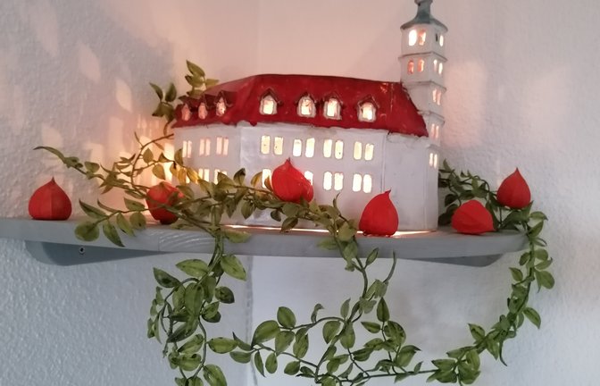 Erinnerung an die Heimat: Berit, die Tochter von Erika und Dieter Olpp, hat vor 23 Jahren aus Vaihingen in die Schweiz geheiratet. Beim jüngsten Besuch der Eltern nach einem Umzug der Tochter wurden diese im neuen Wohnzimmer von einem Schloss Kaltenstein in Miniatur überrascht. Ihre Tochter habe es bei dem Töpfer Richard Mayer erworben und nun in der neuen Wohnung einen schönen Platz dafür gefunden, teilen Erika und Dieter Olpp zu ihrem Foto mit.
