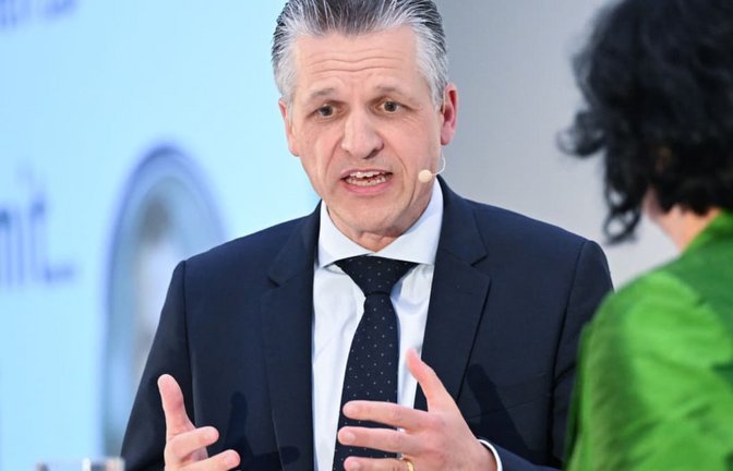 Thorsten Frei ließ bei einer Veranstaltung der IHK Stuttgart am Freitagabend große Freude erkennen, den Vorsitz der Unionsfraktion im Bundestag zu übernehmen<span class='image-autor'>Bernd Weißbrod/dpa</span>