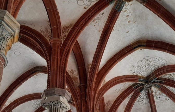 Kloster Maulbronn Wandmalerei Wandgemälde Herrenrefektorium Foto: SSG