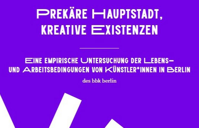 Die Studie des bbk Berlin hat ergeben, dass die wenigsten Berliner Kunstschaffenden infnazielle Unterstützung bekommen.<span class='image-autor'>Foto: bbk Berlin</span>