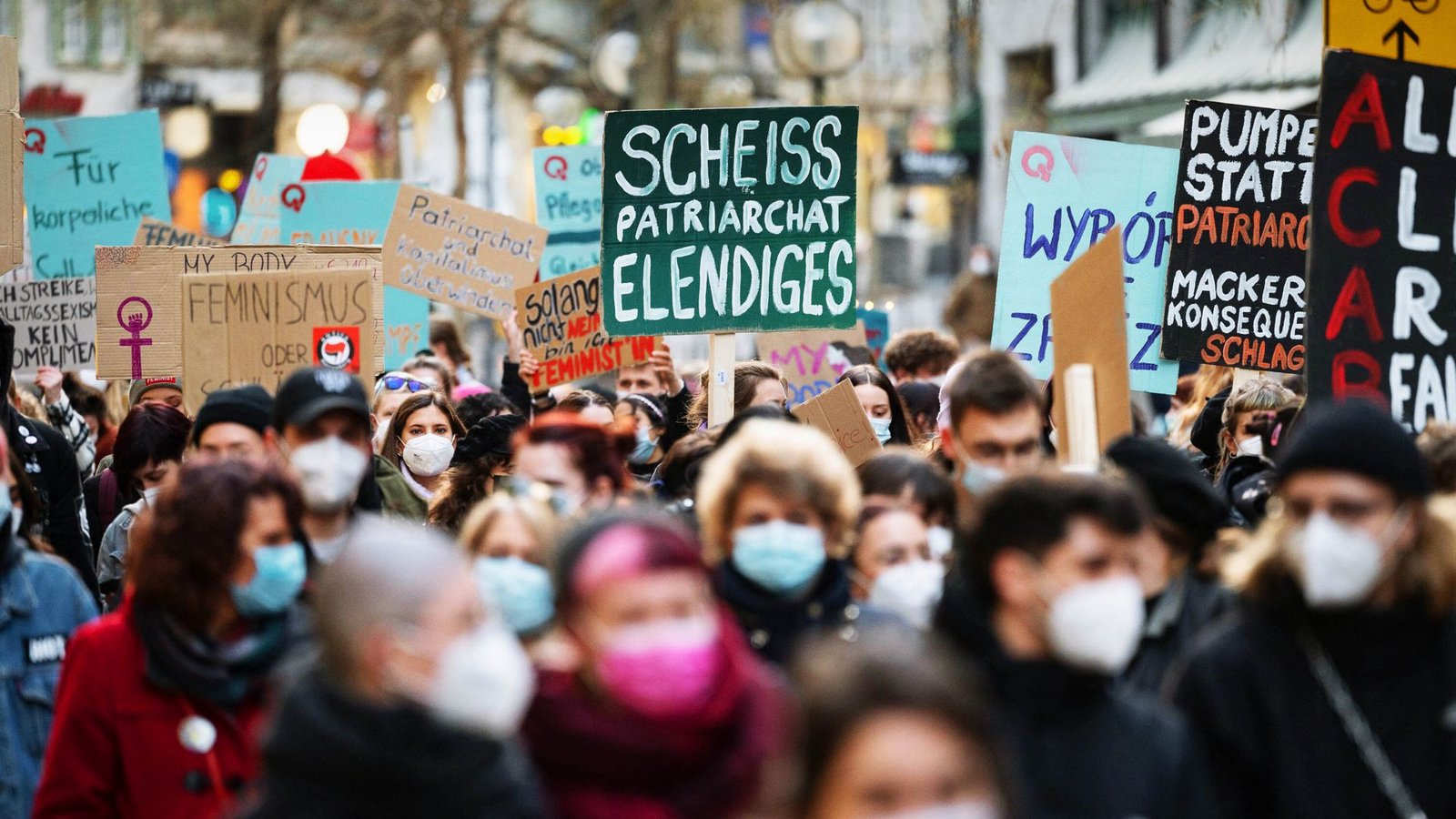 Internationaler Frauentag in Stuttgart 2021: Das Patriarchat ist noch nicht überwunden, wie auch die Landespolitik zeigt.Foto: dpa Internationaler Frauentag in Stuttgart 2021: Das Patriarchat ist noch nicht überwunden, wie auch die Landespolitik zeigt.Foto: dpa