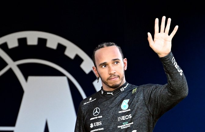 Fährt am Wochenende sein 300. Rennen: Lewis Hamilton vom Team Mercedes.<span class='image-autor'>Foto: Christian Bruna/Pool'EPA/AP/dpa/Archivbild</span>