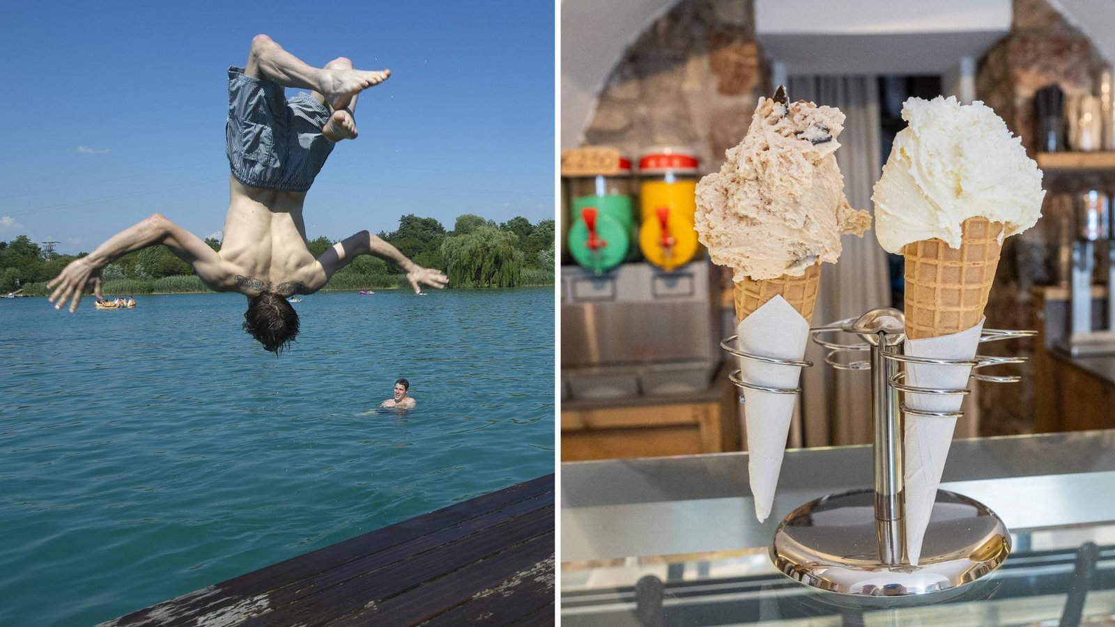 Egal ob Badesee oder Eiscafé – im Sommer ist der Wunsch nach Erfrischung bei vielen Menschen groß.Foto: mago stock&people/Michael Bihlmayer Egal ob Badesee oder Eiscafé – im Sommer ist der Wunsch nach Erfrischung bei vielen Menschen groß.Foto: mago stock&people/Michael Bihlmayer