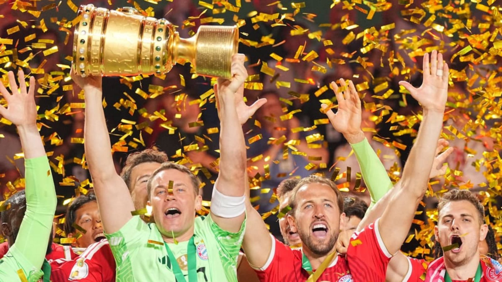 Der FC Bayern München geht als Titelverteidiger in die Saison 2026/26 des DFB-Pokals.Michael Kappeler/dpa