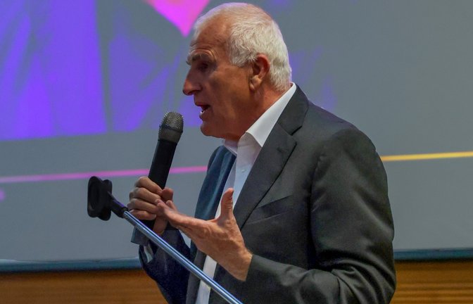 Professor Christoph Schickhardt hat das Publikum in Großsachsenheim auf die WM eingestimmt. <span class='image-autor'>Foto: Kalb</span>